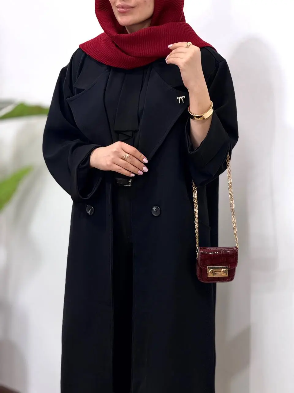 مانتو بلند کرپ سان جوانه